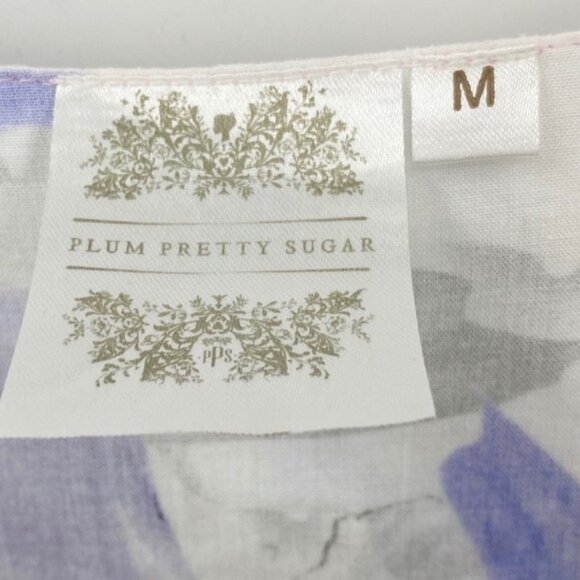 Anthropologie X Plum Pretty Sugar | Pink Purple Floral Boho Kimno Robe Size M - Picture 6 of 7